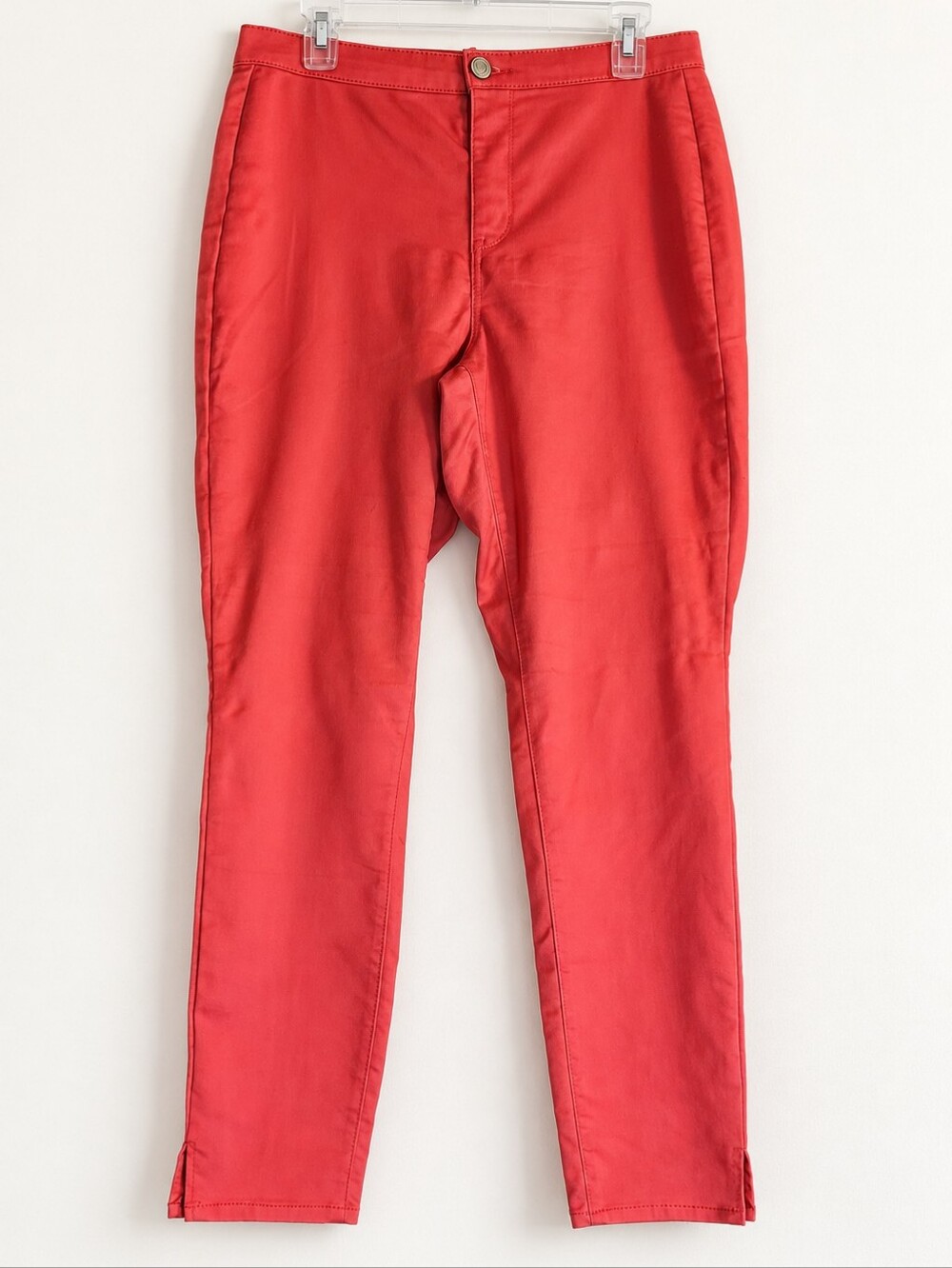 SO Women’s Size 13 Coral Pink Slim Tapered Ankle Pants Stretch Soft
